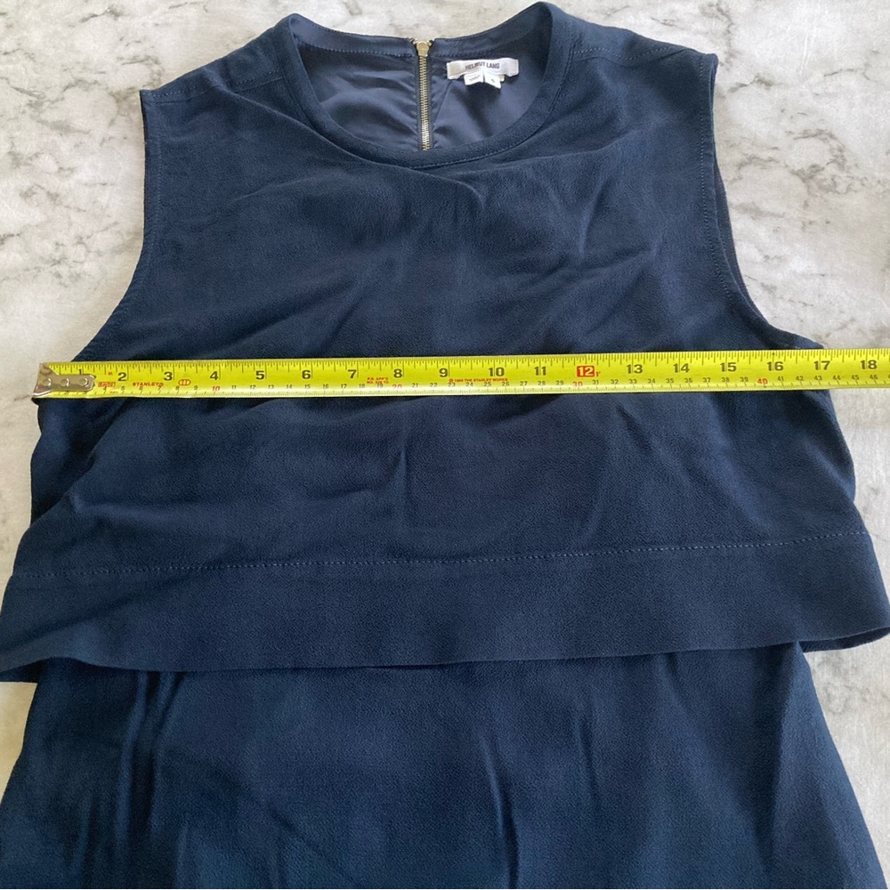 Helmut Lang deep navy blue sleeveless dress size 6
